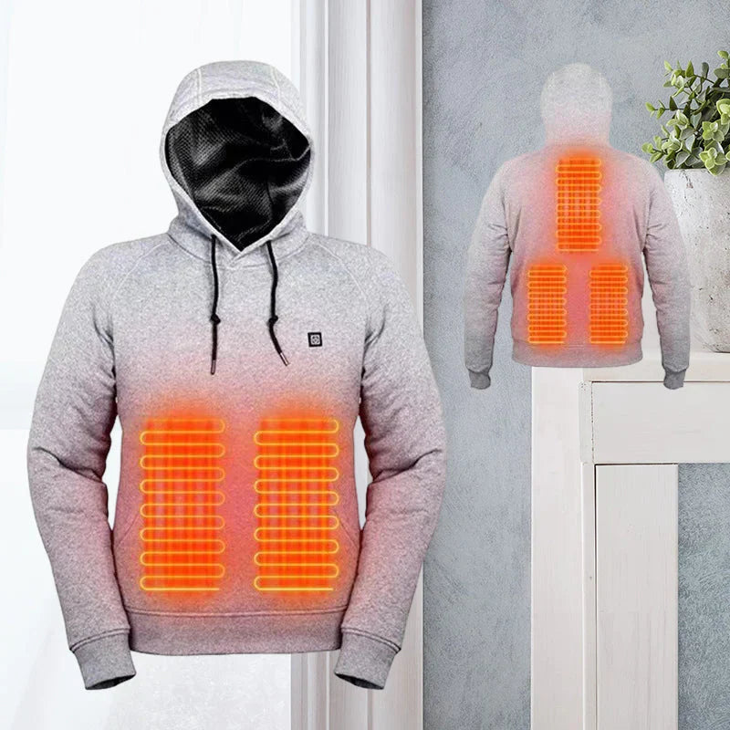 HeatHoodie™ - Elektrisch verwarmde hoodie met capuchon