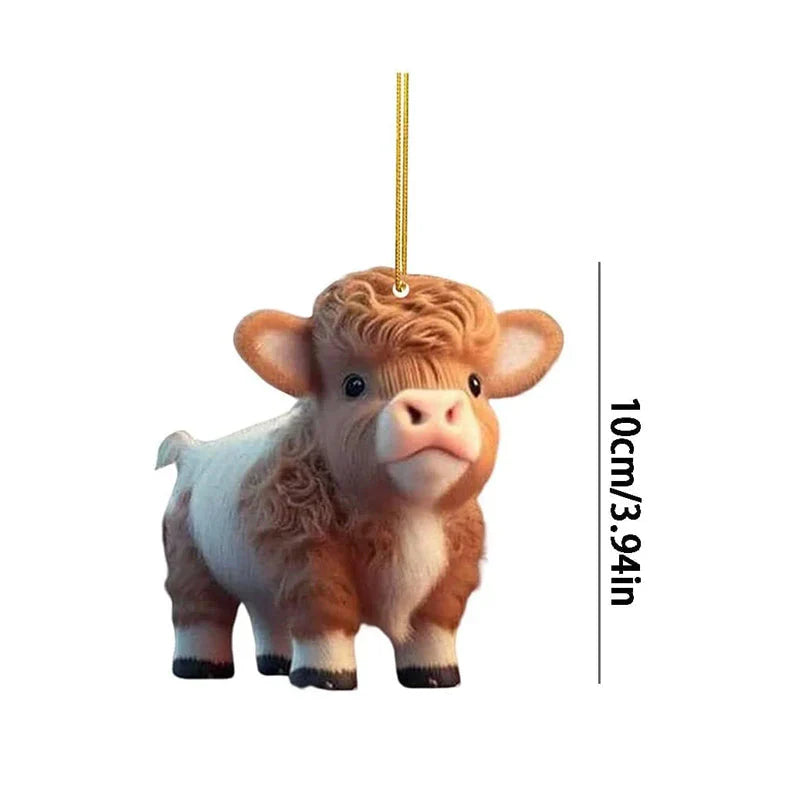 CartoonCow™ - Leuke koe hanger voor in de kerstboom