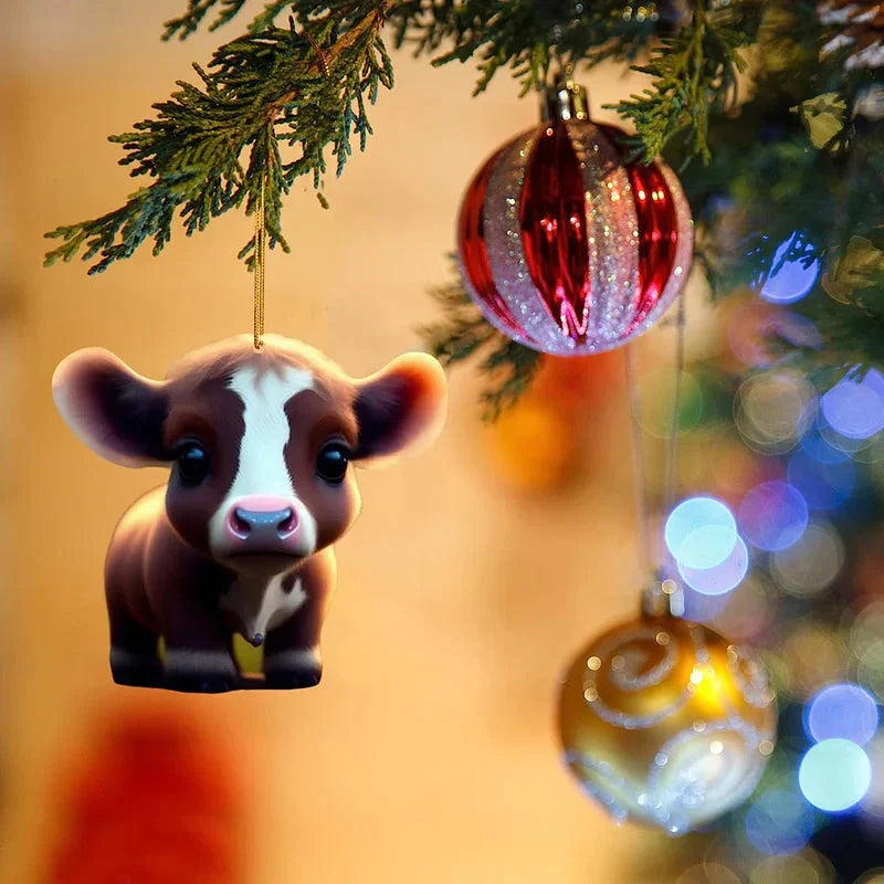 CartoonCow™ - Leuke koe hanger voor in de kerstboom