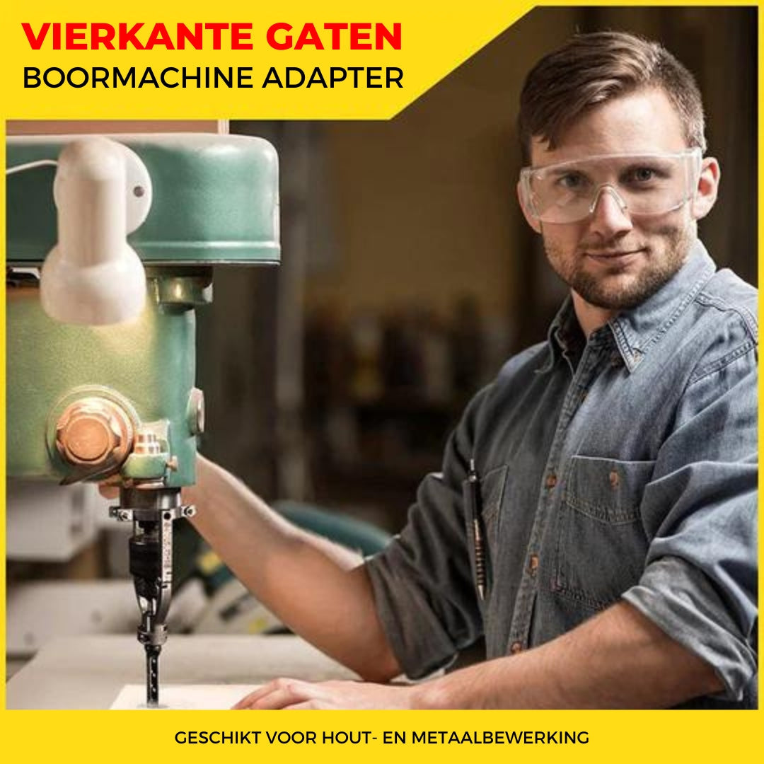 SquareDrill™ - Boormachine adapter voor vierkant gaten