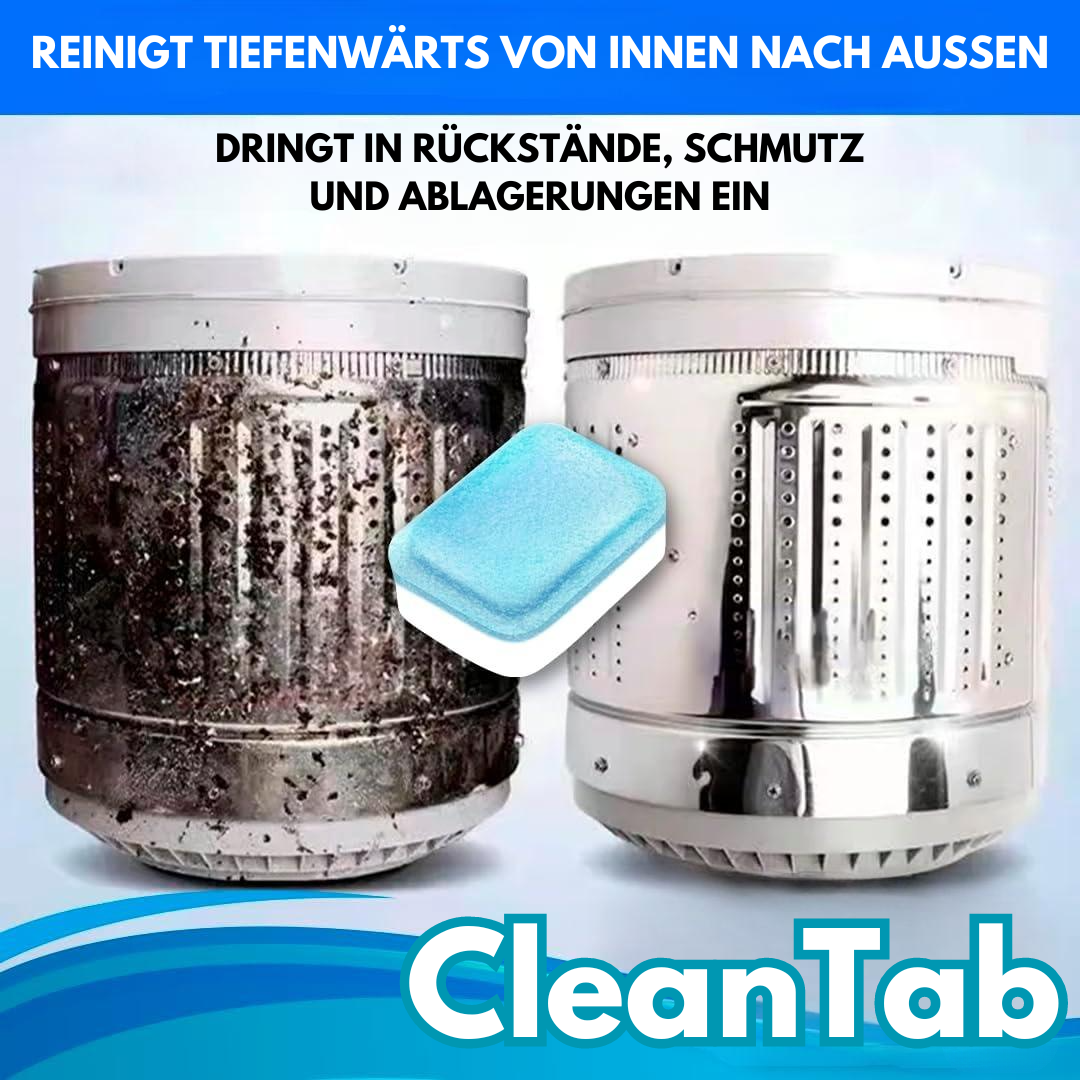 CleanTab - Ontsmetting van uw wasmachine zonder sterkte