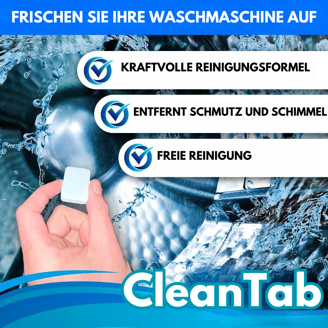 CleanTab - Desinfizieren Sie Ihre Waschmaschine ohne Anstrengung