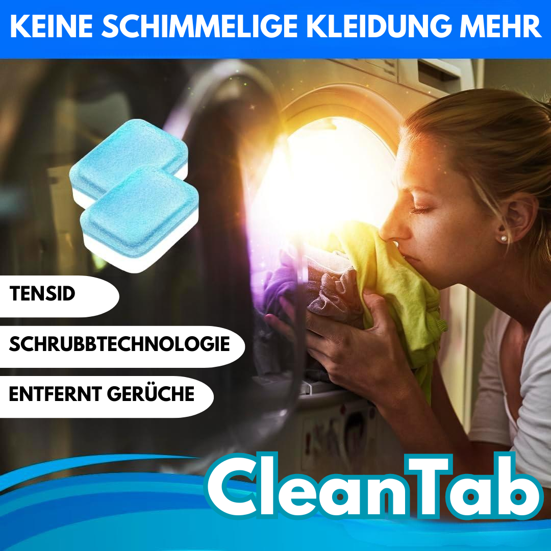 CleanTab - Ontsmetting van uw wasmachine zonder sterkte