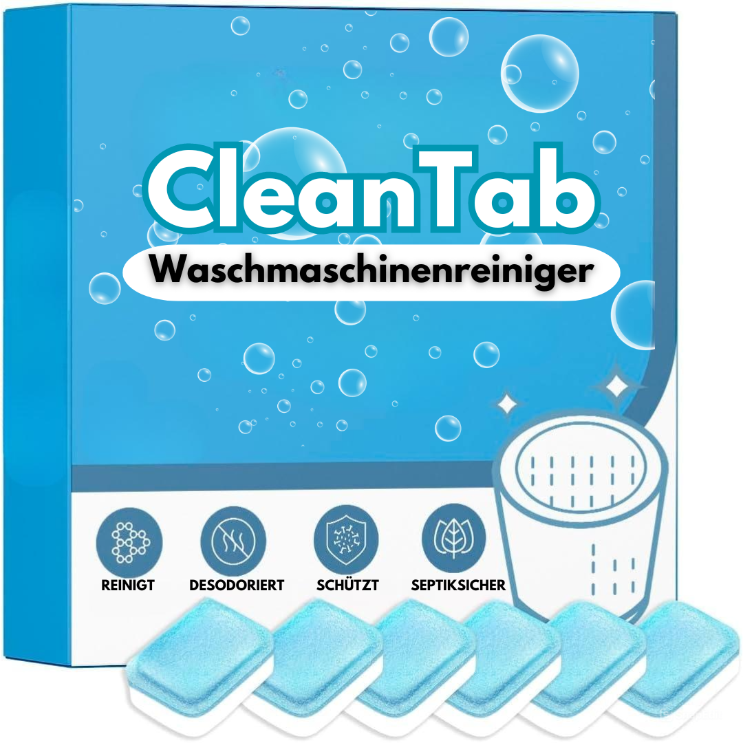 CleanTab - Ontsmetting van uw wasmachine zonder sterkte