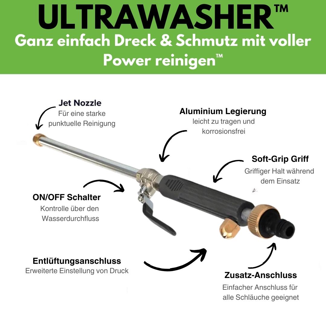 Ultrawasher - Turbohochdruckreiniger voor jedentuinschlauch