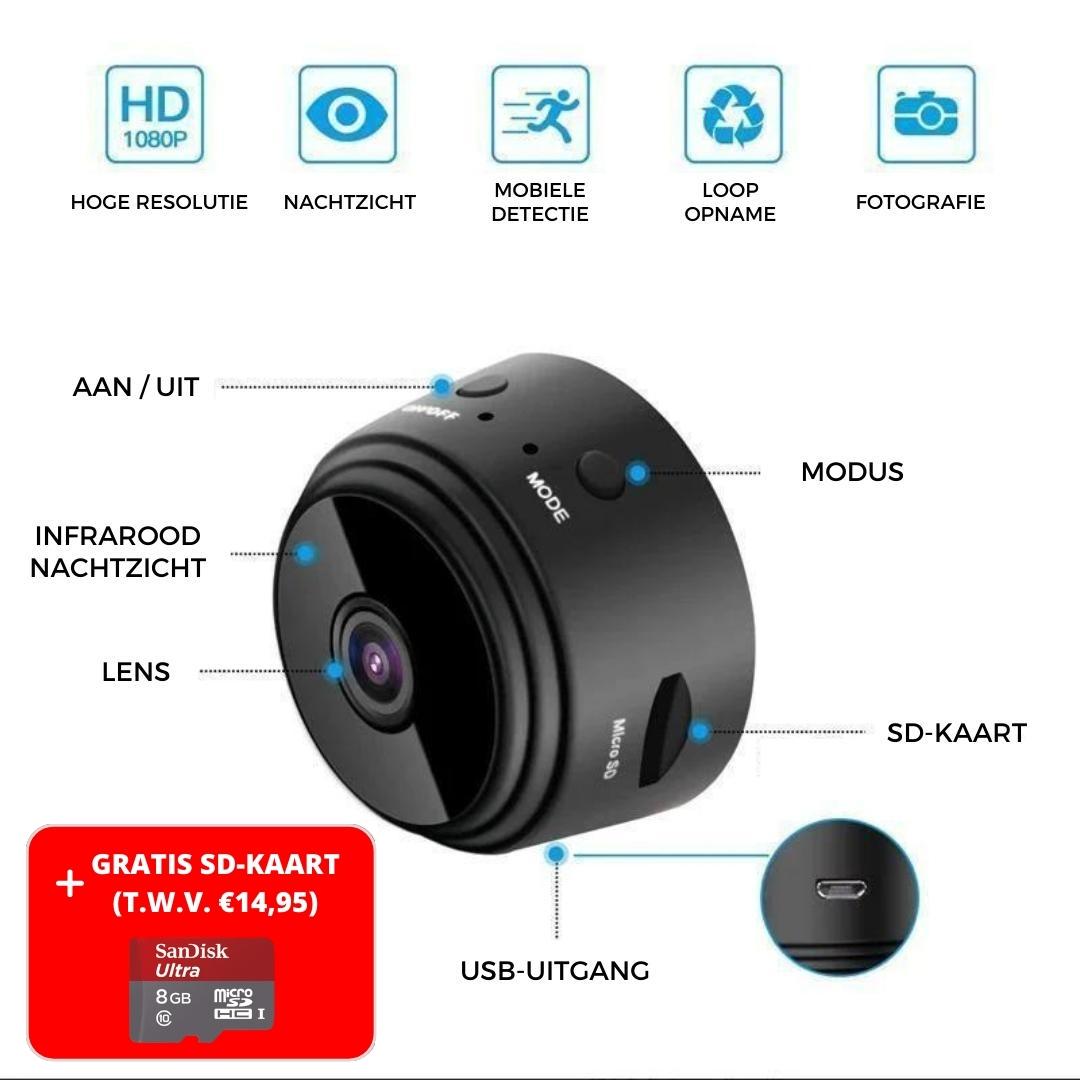 MiniSpy™ - Magnetische WiFi mini camera met nachtzicht