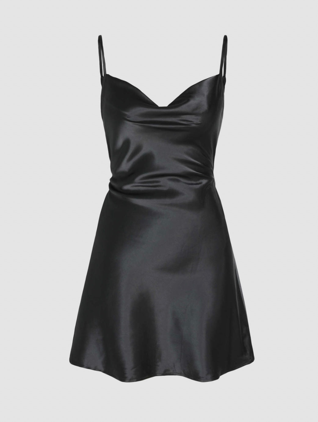 The Solid Satin Cami Dress