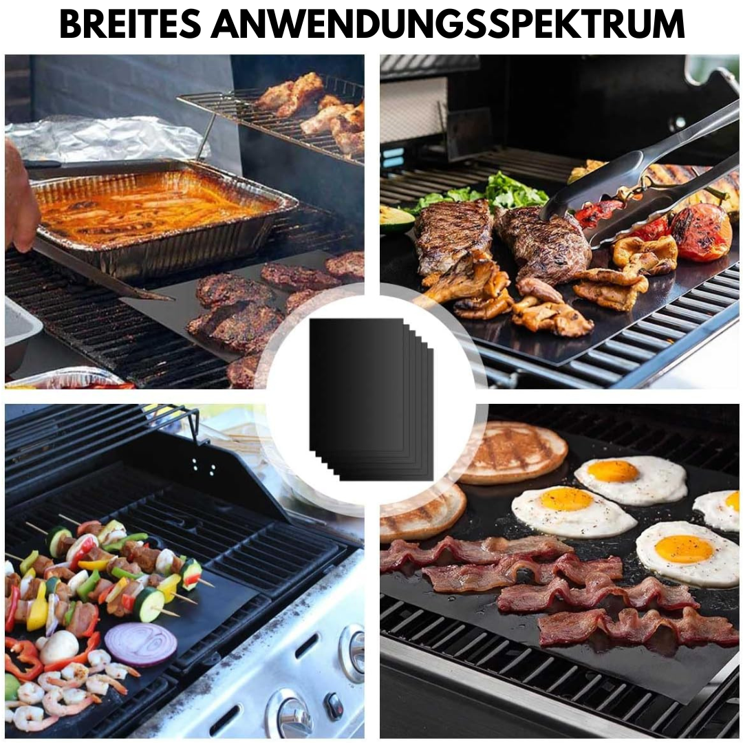 5er Set GrillMat - hoge grillmatten voor het grillen