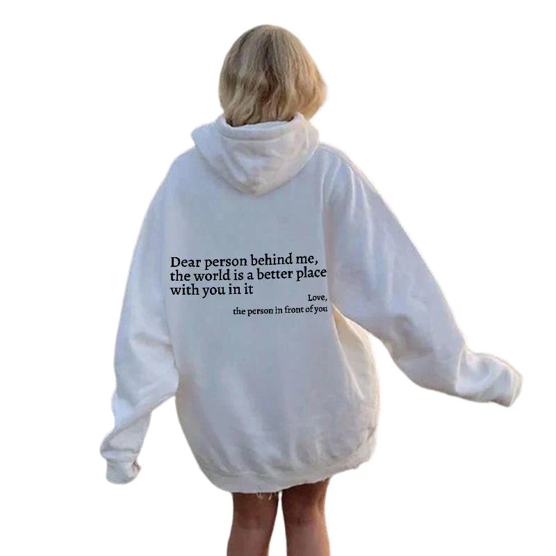 Dear Person Behind Me - Sweatshirt met aantrekkelijke opdruk