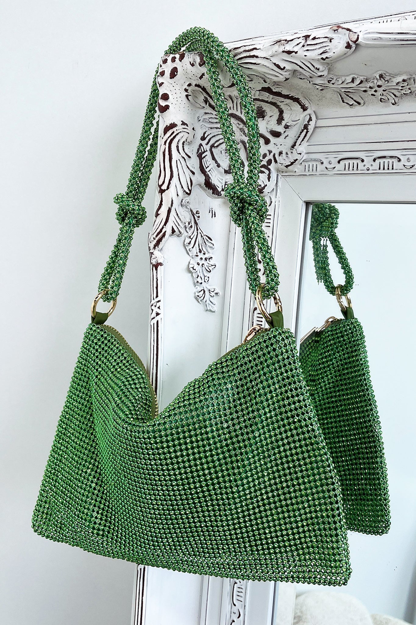 Talia Diamond Bag - Green